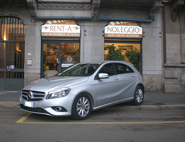Rent a Mercedes-Benz A Class in Milan, Florence, Zurich, Como