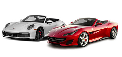 Cabrio and supercar models for rent in Milan or Florence