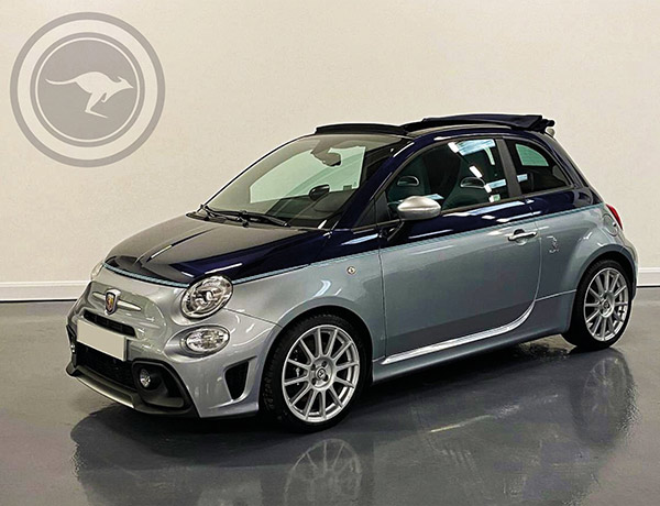 Abarth 695 Rivale Cabriolet Limited Edition Riva a noleggio a Milano, Firenze o Como