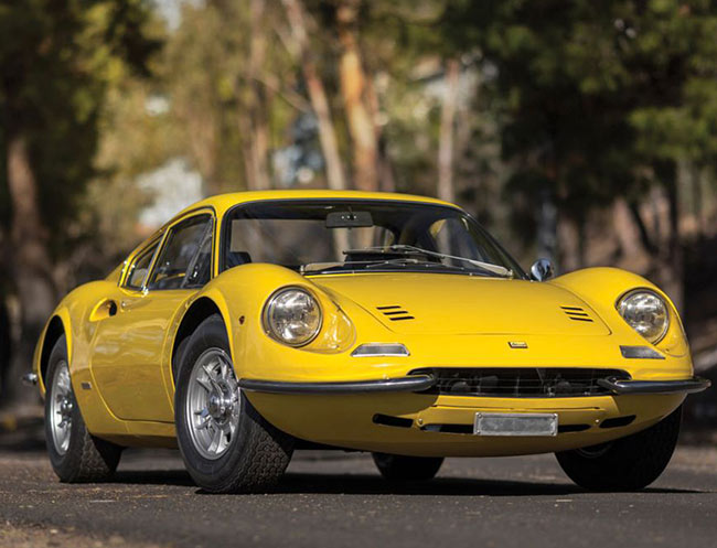 Rent a Ferrari 246 GT Dino in Milan, Florence, Zurich, Como