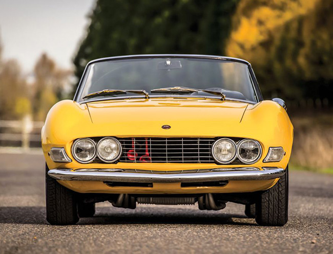 Rent a Fiat Dino Cabrio Ferrari Engine in Milan, Florence, Zurich, Como