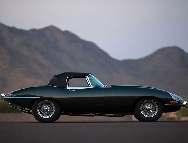Rent a Jaguar E Type Roadster in Milan, Florence, Zurich, Como