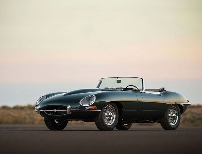 Rent a Jaguar E Type Roadster in Milan, Florence, Zurich, Como