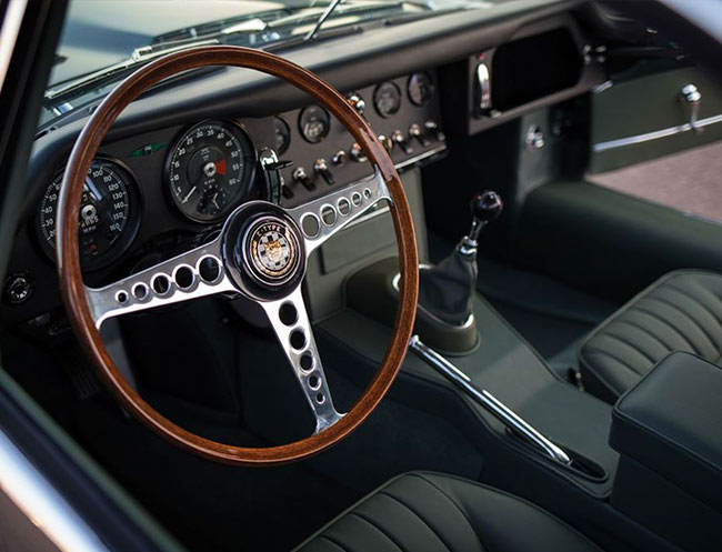 Rent a Jaguar E Type Roadster in Milan, Florence, Zurich, Como