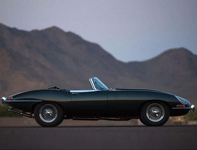 Rent a Jaguar E Type Roadster in Milan, Florence, Zurich, Como
