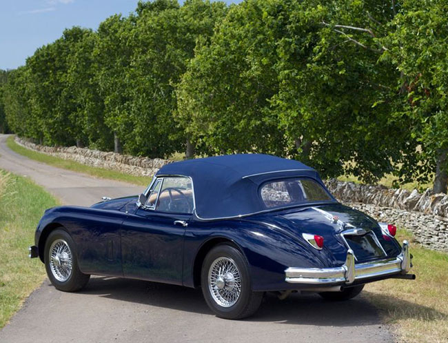 Rent a Jaguar XK 150 OTS in Milan, Florence, Zurich, Como