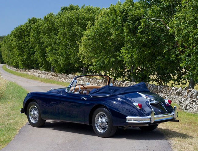 Rent a Jaguar XK 150 OTS in Milan, Florence, Zurich, Como