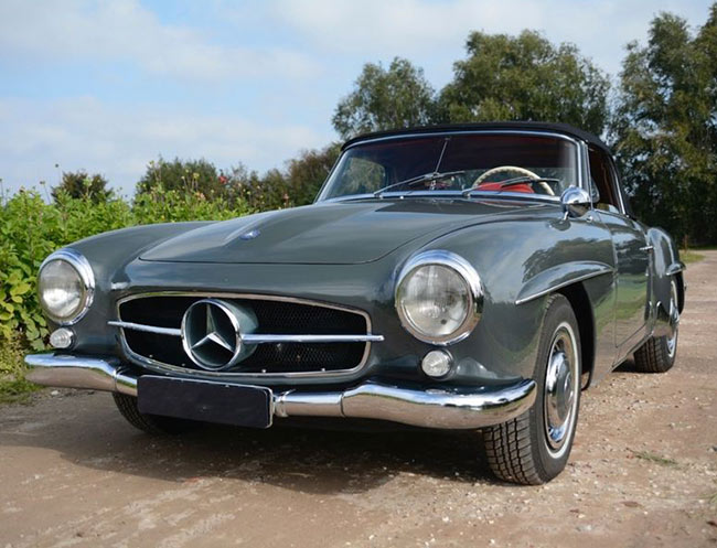 Rent a Mercedes-Benz 190 SL in Milan, Florence, Zurich, Como