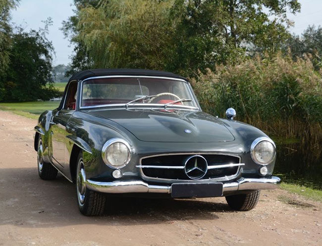 Rent a Mercedes-Benz 190 SL in Milan, Florence, Zurich, Como