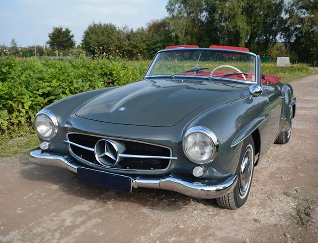 Rent a Mercedes-Benz 190 SL in Milan, Florence, Zurich, Como