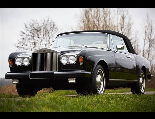 Rent a Rolls Royce Corniche in Milan, Florence, Zurich, Como