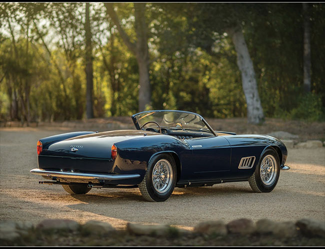 Rent a Ferrari 250 GT California SWB Spider in Milan, Florence, Zurich, Como