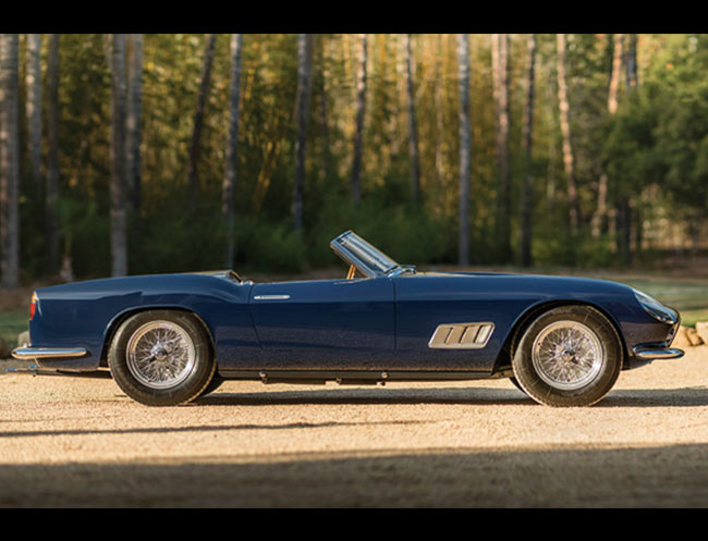 Rent a Ferrari 250 GT California SWB Spider in Milan, Florence, Zurich, Como