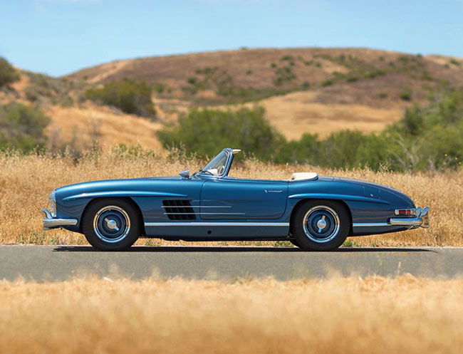 Rent a Mercedes-Benz 300 SL Roadster in Milan, Florence, Zurich, Como