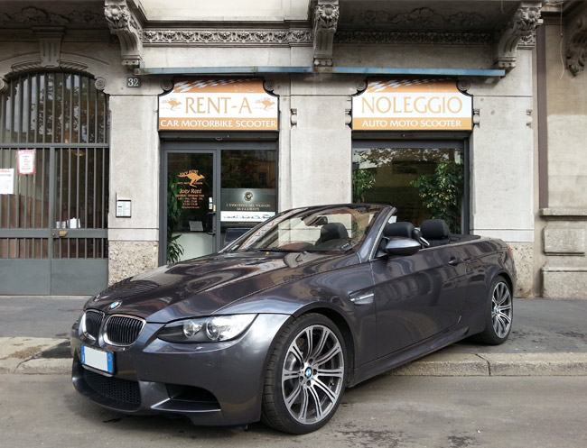 Rent a BMW M3 DKG Cabrio in Milan, Florence, Zurich, Como