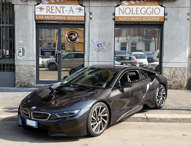 Rent a BMW i8 Hybrid in Milan, Florence, Zurich, Como