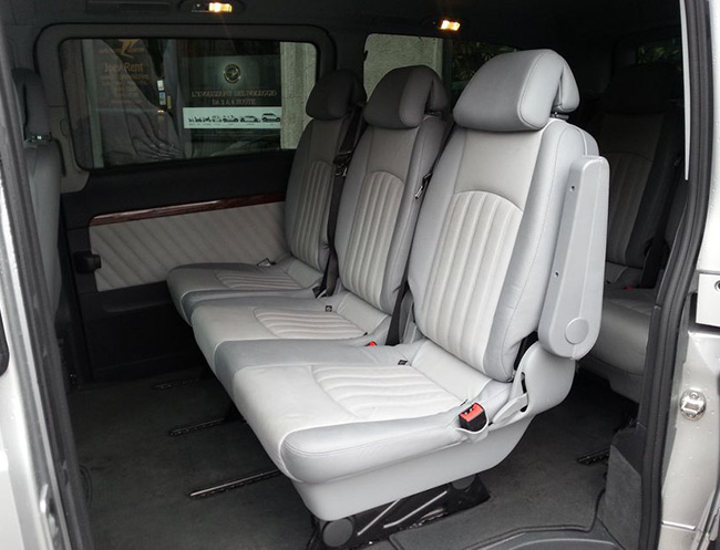 Rent a Mercedes-Benz Viano 8/9 Seats in Milan, Florence, Zurich, Como