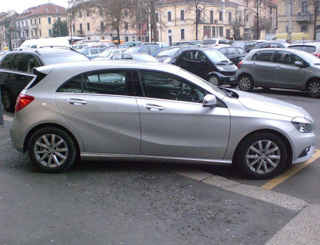 Rent a Mercedes-Benz A Class in Milan, Florence, Zurich, Como