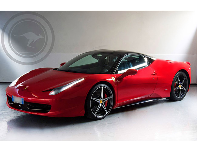 Rent a Ferrari 458 Italia (Red & Black) in Milan, Florence, Zurich, Como