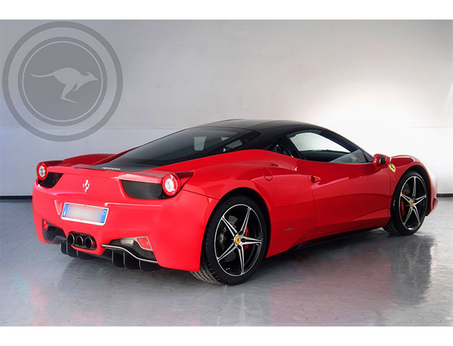 Rent a Ferrari 458 Italia (Red & Black) in Milan, Florence, Zurich, Como