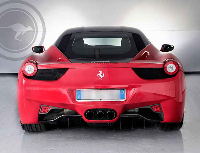 Rent a Ferrari 458 Italia (Red & Black) in Milan, Florence, Zurich, Como