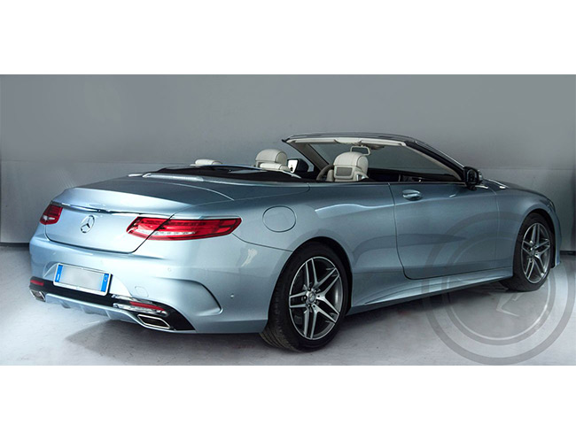 Rent a Mercedes-Benz S500 Cabrio in Milan, Florence, Zurich, Como