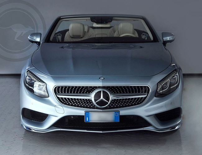 Rent a Mercedes-Benz S500 Cabrio in Milan, Florence, Zurich, Como