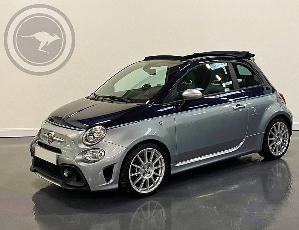 Rent a Abarth 695 Rivale Cabriolet Limited Edition Riva in Milan, Florence, Zurich, Como