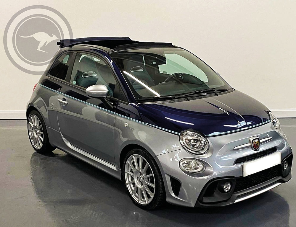 Rent a Abarth 695 Rivale Cabriolet Limited Edition Riva in Milan, Florence, Zurich, Como