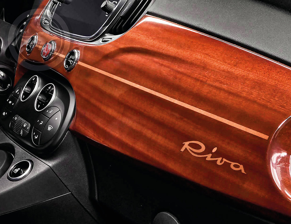 Rent a Abarth 695 Rivale Cabriolet Limited Edition Riva in Milan, Florence, Zurich, Como