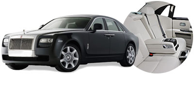 Rolls Royce Ghost esterni ed interni, affitto auto a Milano, Como e Firenze